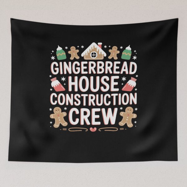 Item preview, Gingerbread House Construction Crew designed and sold by Mateusz Majcherek.