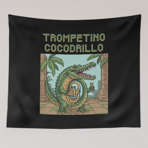 Item preview, crocodile trumpet designed and sold by KIKI STUDIO.