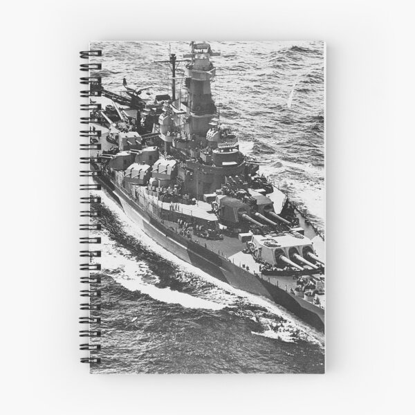 Item preview, South Dakota-class fast battleship USS Indiana (BB-58) steaming with Task Force 58.1 en route to attack the Taroa Island airfield on January 27, 1944. designed and sold by Military Machine History.