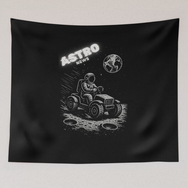 Item preview, Lunar Joyride – Astronaut on a Space Rover designed and sold by DogsAndMore.