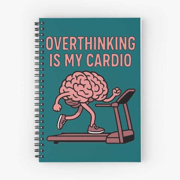 Item preview, "Overthinking Is My Cardio" Funny Brain on a Treadmill designed and sold by Dziabacz13.