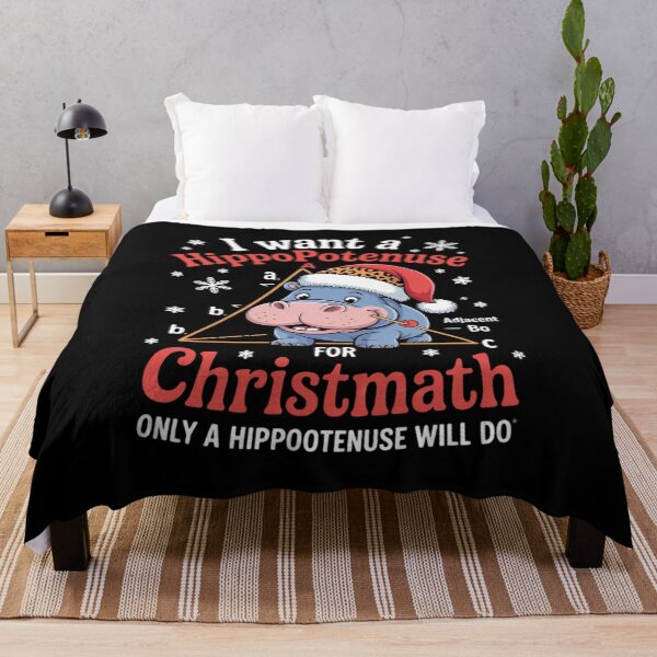 Item preview, I Want a Hippopotenuse for Christmath Math teacher Christmas1 designed and sold by GGrizeldaRivas.