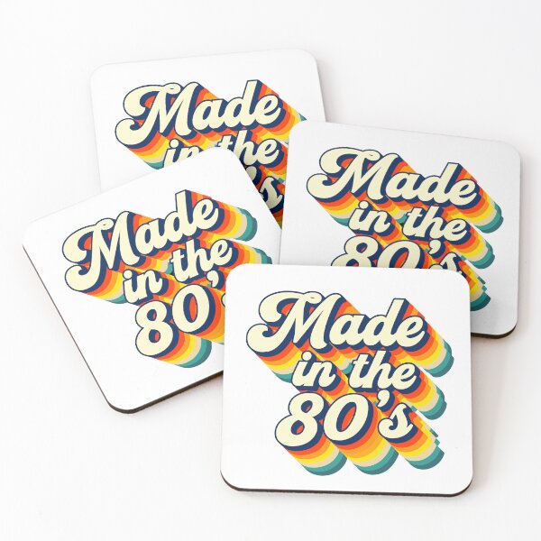 Item preview, MADE IN THE 80'S: Retro Vintage Rainbow Typography designed and sold by Wear The Sound.
