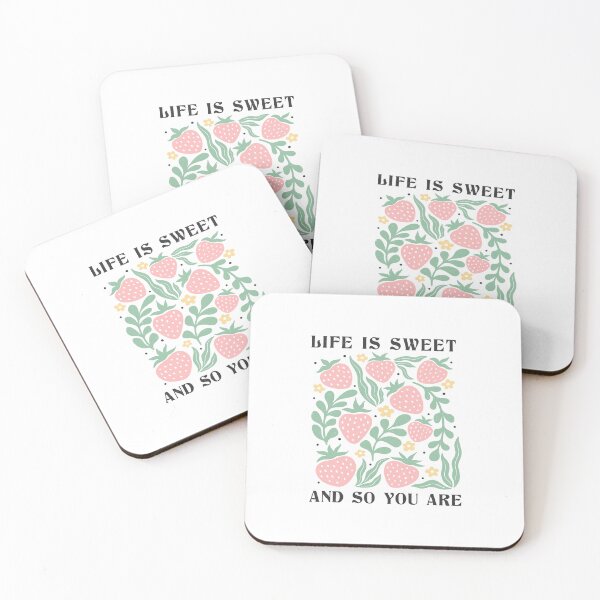 Item preview, Life Is Sweet And So You Are, Boho Floral Quote,  positive slogan, Christmas quote, Happy new year, new beginning, lets forget the past, lets look to the future designed and sold by chipmuckdesignn.