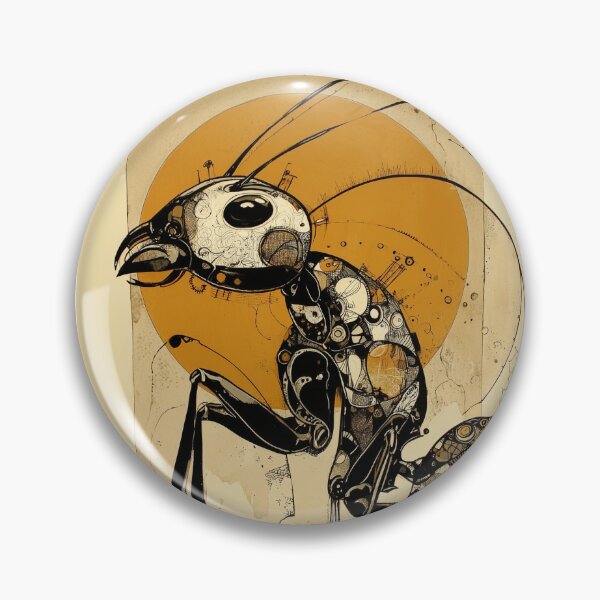 Item preview, Steampunk Ant Mechanic: Abstract Cyber-Insect Design designed and sold by ChefsSpicyFits.