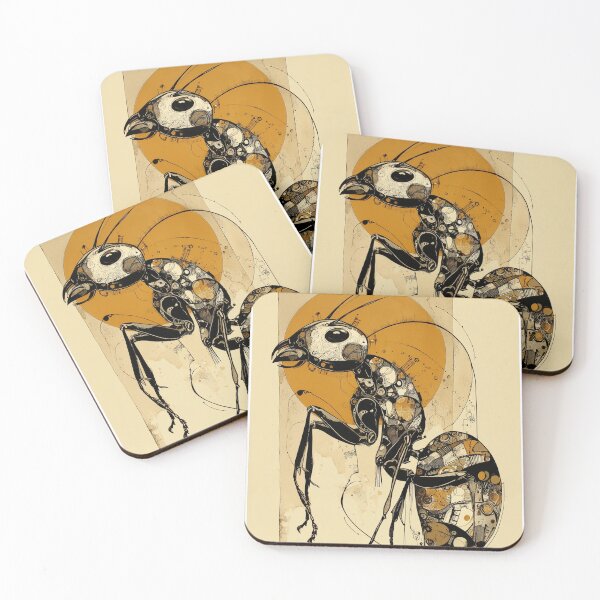 Item preview, Steampunk Ant Mechanic: Abstract Cyber-Insect Design designed and sold by ChefsSpicyFits.