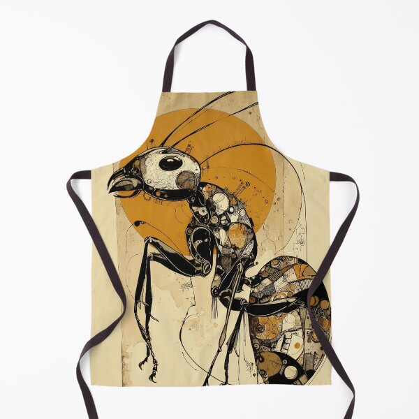 Item preview, Steampunk Ant Mechanic: Abstract Cyber-Insect Design designed and sold by ChefsSpicyFits.