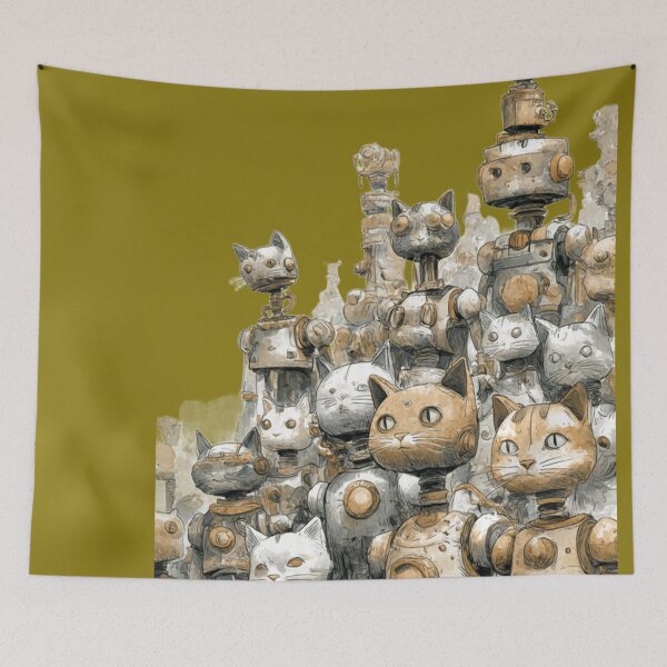 Item preview, The Rise of the Mecha-Cats designed and sold by PlengPoomofArts.