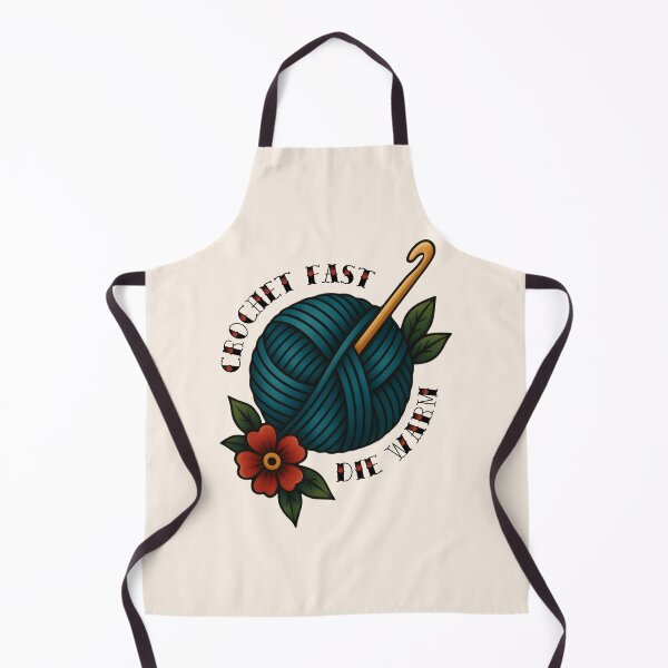 Item preview, Crochet Fast Die Warm Traditional Tattoo designed and sold by SpookyButCute.