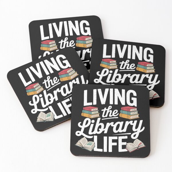 Item preview, Living The Library Life Sayings Books Librarian Lover  designed and sold by GGrizeldaRivas.