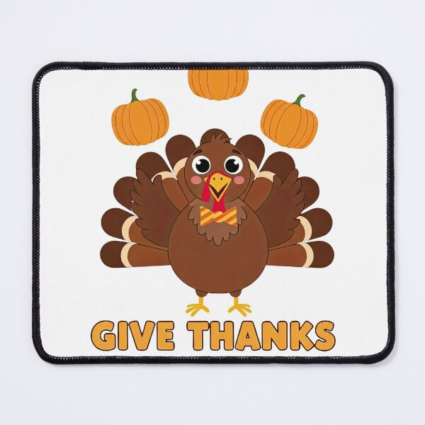 Item preview, Cute Bow Tie Turkey with Pumpkins - Give Thanks And Gobble Festive designed and sold by zoughlal.