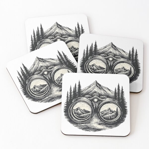 Item preview, Binoculars and Mountains Bird Watching T-Shirt designed and sold by NatureNookTees.