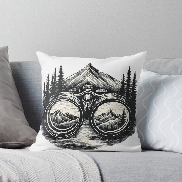 Item preview, Binoculars and Mountains Bird Watching T-Shirt designed and sold by NatureNookTees.