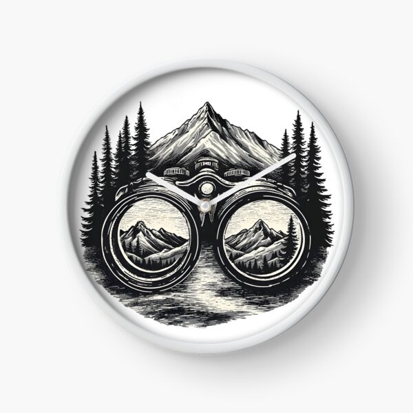 Item preview, Binoculars and Mountains Bird Watching T-Shirt designed and sold by NatureNookTees.