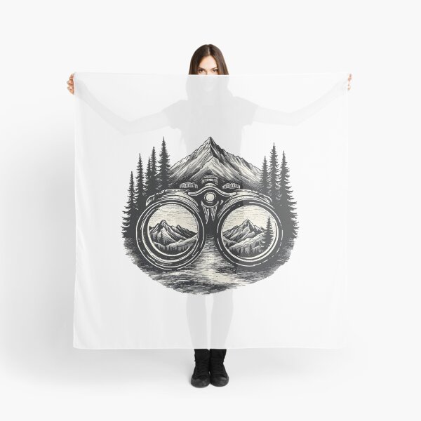 Item preview, Binoculars and Mountains Bird Watching T-Shirt designed and sold by NatureNookTees.