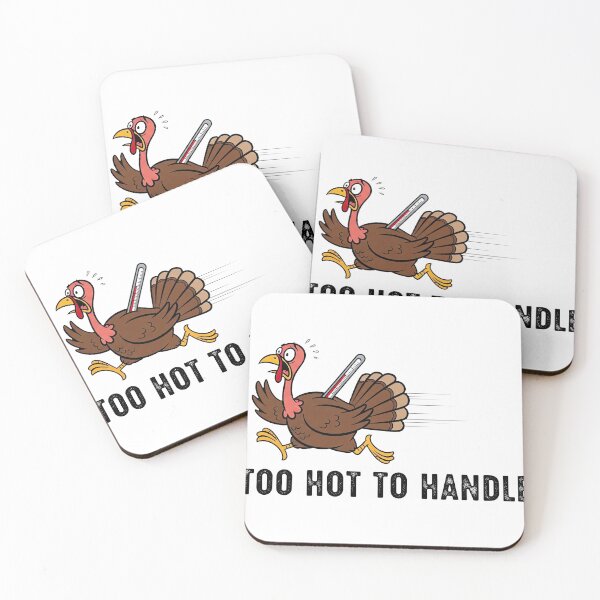 Item preview, Running Turkey with Thermometer - Too Hot To Handle Thanksgiving Humor designed and sold by zoughlal.