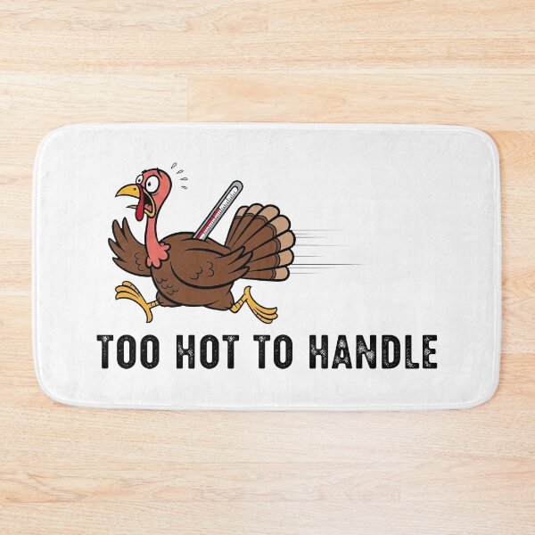 Item preview, Running Turkey with Thermometer - Too Hot To Handle Thanksgiving Humor designed and sold by zoughlal.