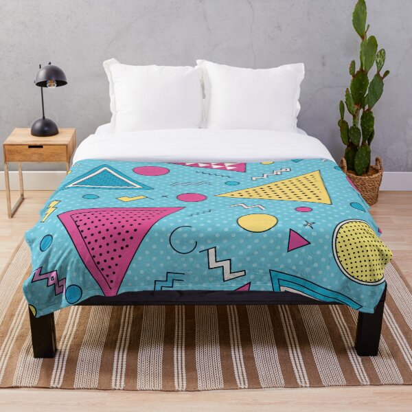 Aperçu de l'œuvre Motif Memphis rétro – Formes géométriques des années 80, style pop art créée et vendue par NoctaHike.