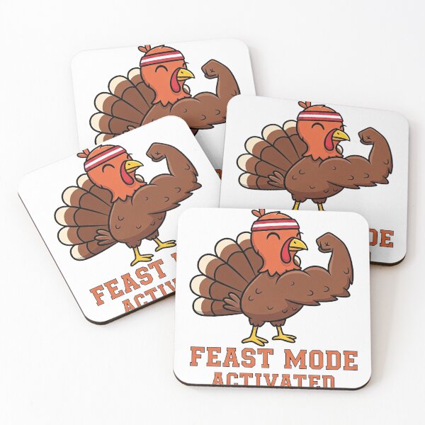 Item preview, Workout Turkey Flexing Biceps - Feast Mode Activated Gym Humor designed and sold by zoughlal.