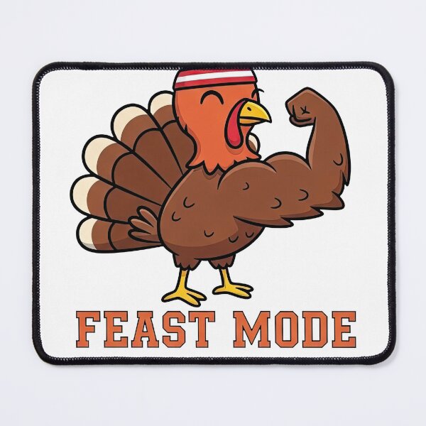 Item preview, Workout Turkey Flexing Biceps - Feast Mode Activated Gym Humor designed and sold by zoughlal.