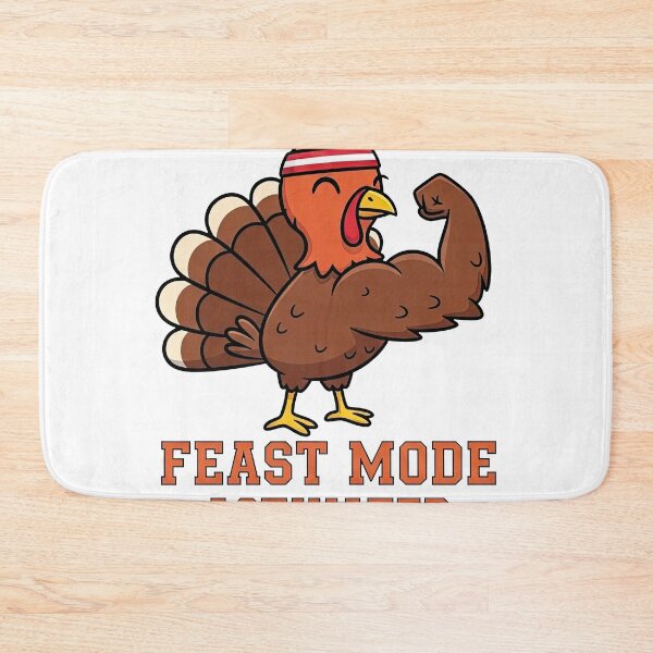 Item preview, Workout Turkey Flexing Biceps - Feast Mode Activated Gym Humor designed and sold by zoughlal.