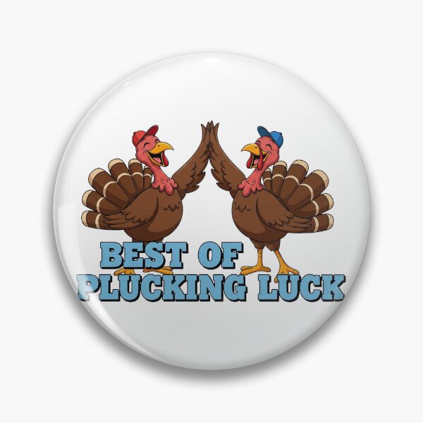 Item preview, High Five Turkeys - Best of Plucking Luck Funny Thanksgiving Pun designed and sold by zoughlal.