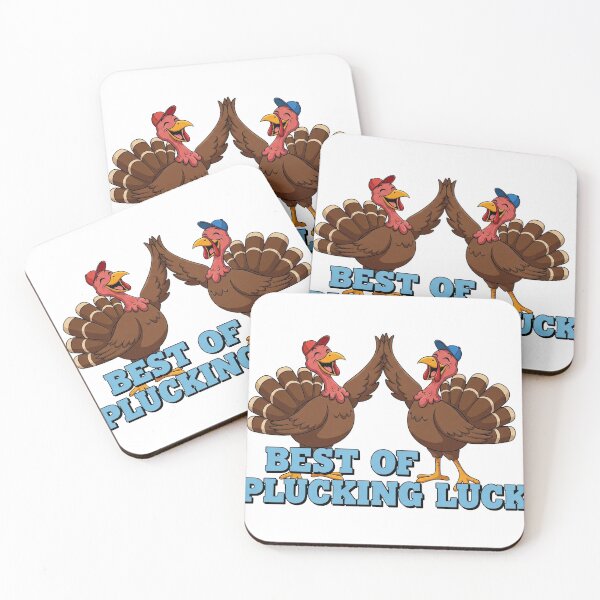 Item preview, High Five Turkeys - Best of Plucking Luck Funny Thanksgiving Pun designed and sold by zoughlal.