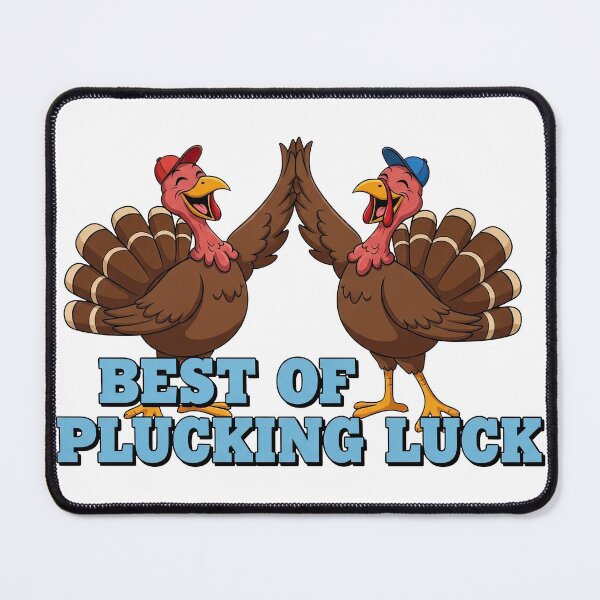 Item preview, High Five Turkeys - Best of Plucking Luck Funny Thanksgiving Pun designed and sold by zoughlal.