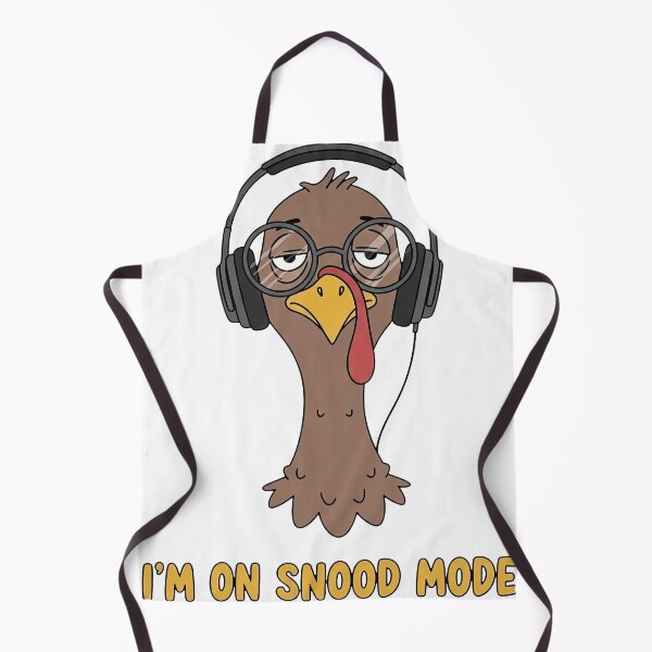 Item preview, Grumpy Turkey with Headphones - I'm On Snood Mode Anti-Social Vibe designed and sold by zoughlal.