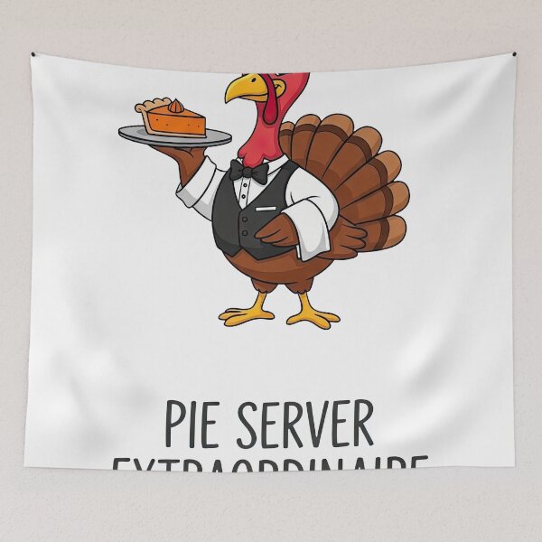 Item preview, Turkey Waiter with Pumpkin Pie - Pie Server Extraordinaire Host designed and sold by zoughlal.