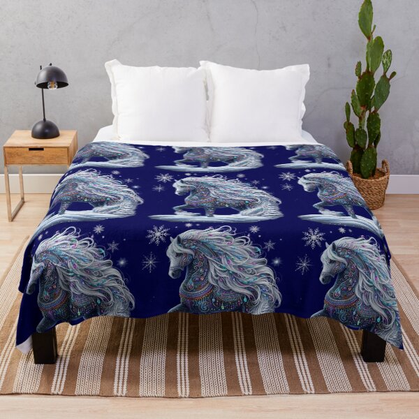 Item preview, Enchanted Ice Stallion Art | Winter Jewel Horse Apparel & Decor designed and sold by TheGaliyaStudio.