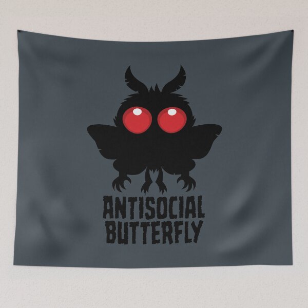 Item preview, Antisocial Butterfly Mothman Cryptid designed and sold by fizzgig.