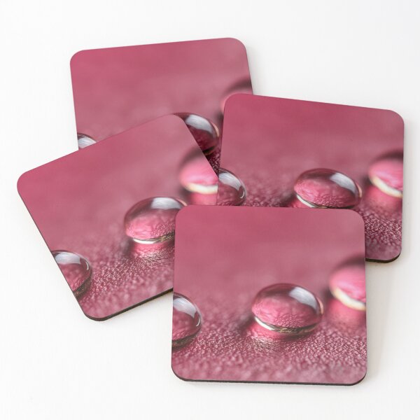 Item preview, Droplets resting on a pink surface designed and sold by anytka.