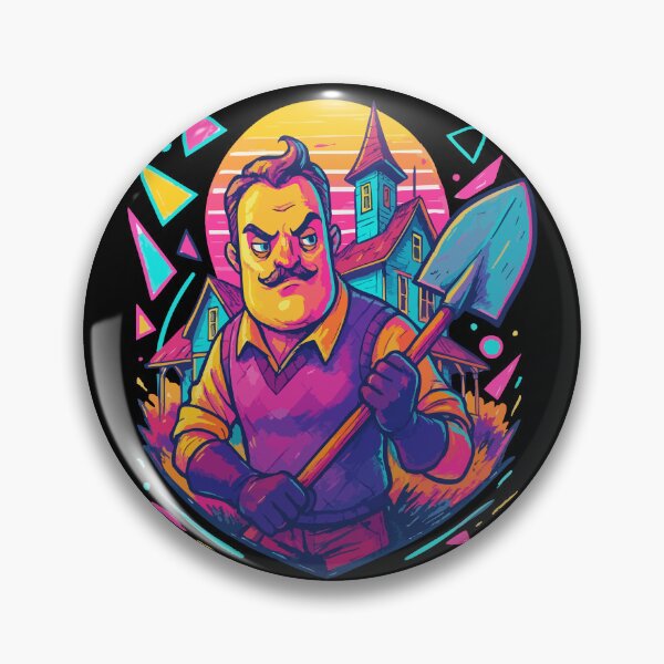 Item preview, Hello Neighbor Retro Fan Art designed and sold by TomFrontierArt.