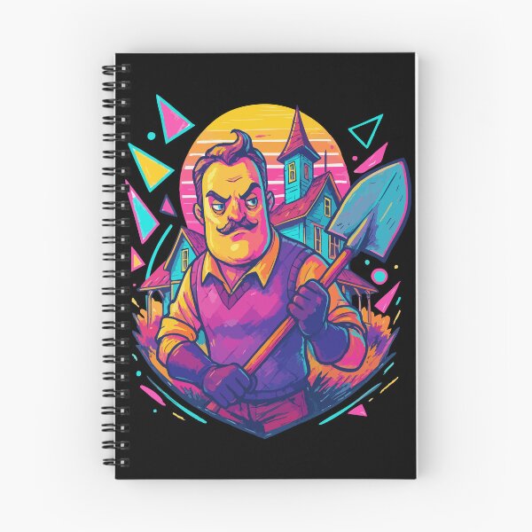 Item preview, Hello Neighbor Retro Fan Art designed and sold by TomFrontierArt.