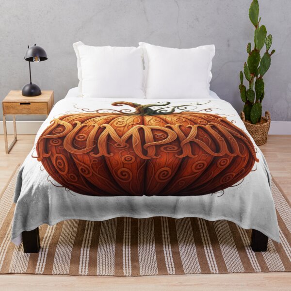Item preview, Intricate Wooden Pumpkin Typography designed and sold by Khadigadesings.
