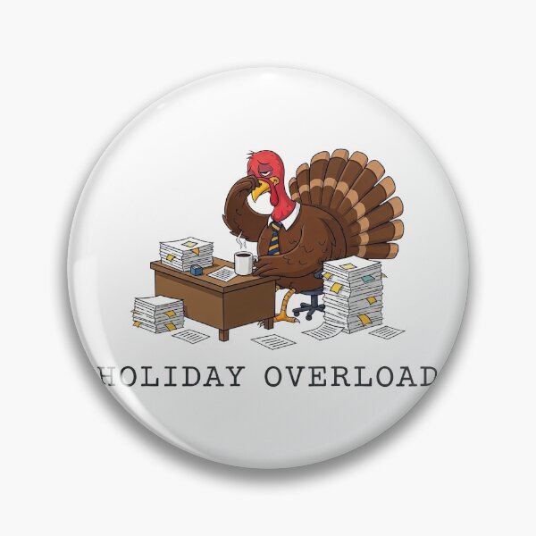 Item preview, The Stressed Turkey: Funny Holiday Overload Office Worker designed and sold by zoughlal.