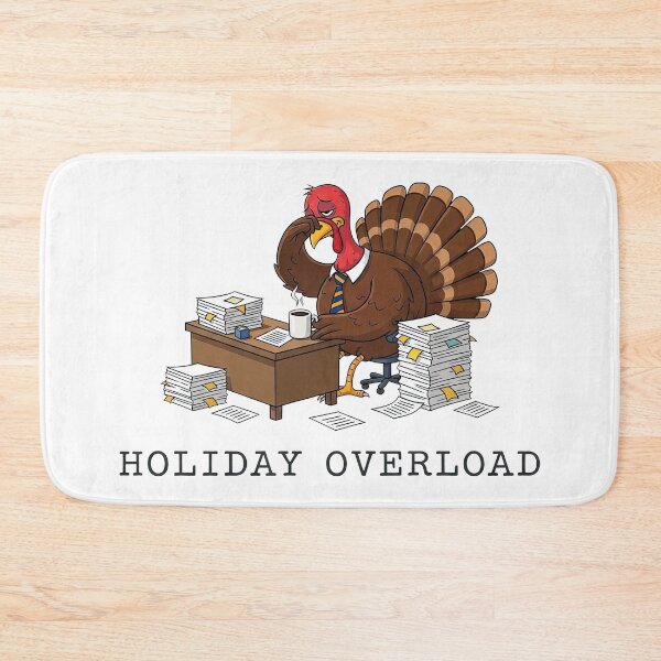 Item preview, The Stressed Turkey: Funny Holiday Overload Office Worker designed and sold by zoughlal.