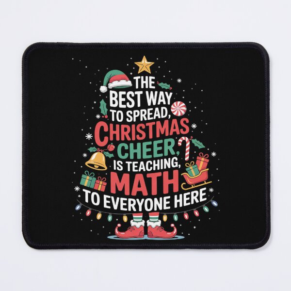 Item preview, Math Teacher Christmas - Elf Christmas Cheer Men Women designed and sold by GGrizeldaRivas.