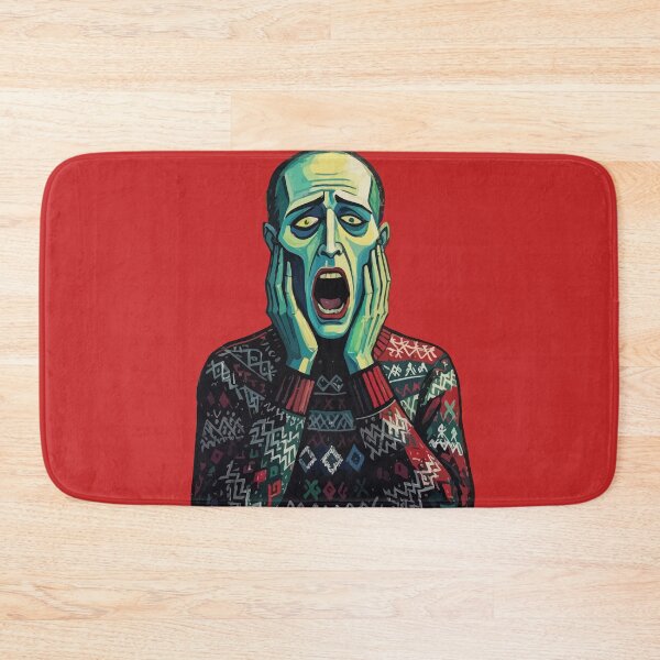 Item preview, Christmas Crisis - Edvard Munch Seasonal Sweater designed and sold by taiche.