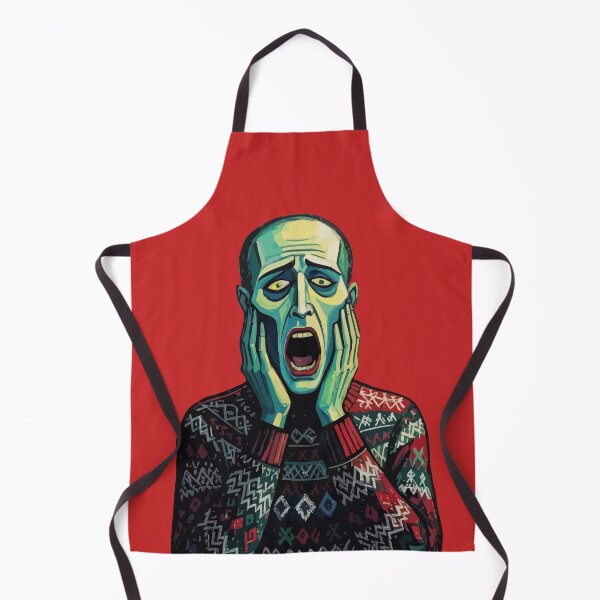 Item preview, Christmas Crisis - Edvard Munch Seasonal Sweater designed and sold by taiche.