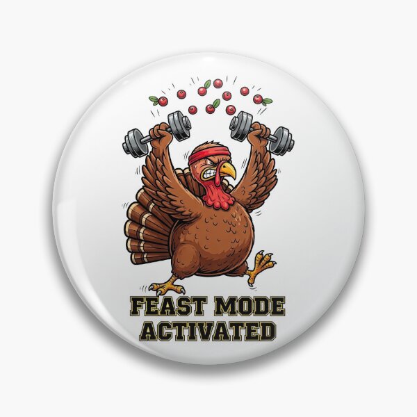 Item preview, Feast Mode Activated: Gym Turkey Funny Workout Thanksgiving designed and sold by zoughlal.