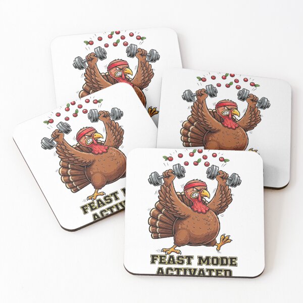 Item preview, Feast Mode Activated: Gym Turkey Funny Workout Thanksgiving designed and sold by zoughlal.