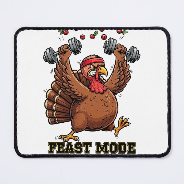 Item preview, Feast Mode Activated: Gym Turkey Funny Workout Thanksgiving designed and sold by zoughlal.