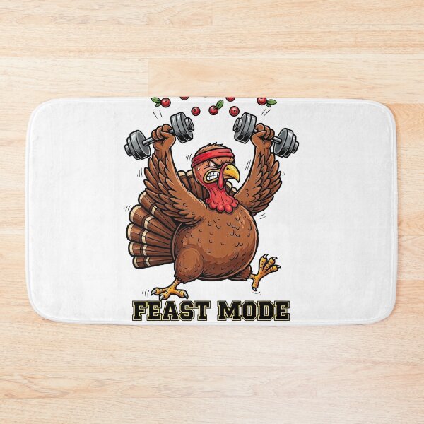 Item preview, Feast Mode Activated: Gym Turkey Funny Workout Thanksgiving designed and sold by zoughlal.