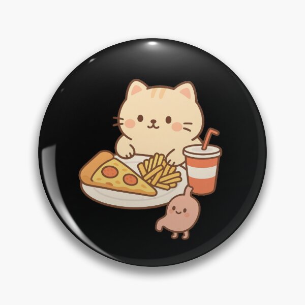 Item preview, Bariatric - Kawaii cat and stomach designed and sold by DamioPolArt.