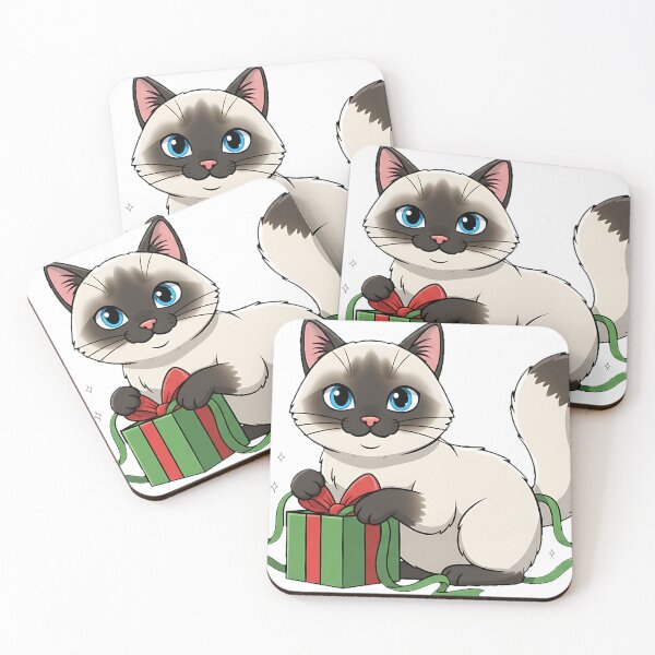Item preview, Silent Gift Heist — The Sneaky Snowshoe Cat designed and sold by meesub.