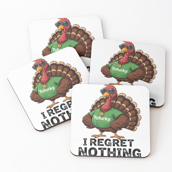 Item preview, I Regret Nothing: Funny Tofurky Vegan Vegetarian Turkey designed and sold by zoughlal.