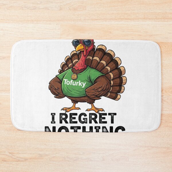 Item preview, I Regret Nothing: Funny Tofurky Vegan Vegetarian Turkey designed and sold by zoughlal.