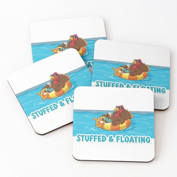 Item preview, Stuffed and Floating: Funny Relaxing Pool Turkey Post-Feast designed and sold by zoughlal.